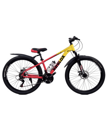 Велосипед CrossBike Roblox 24" 11" Жовтий-Червоний