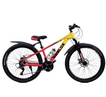 Велосипед CrossBike Roblox 26" 13" Жовтий-Червоний